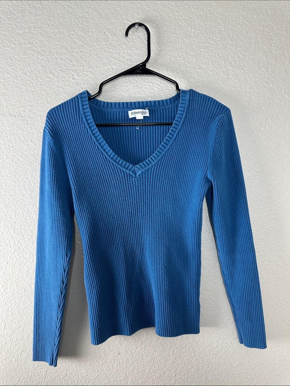 St. John's Bay Blur Ribbed Sweater - M
